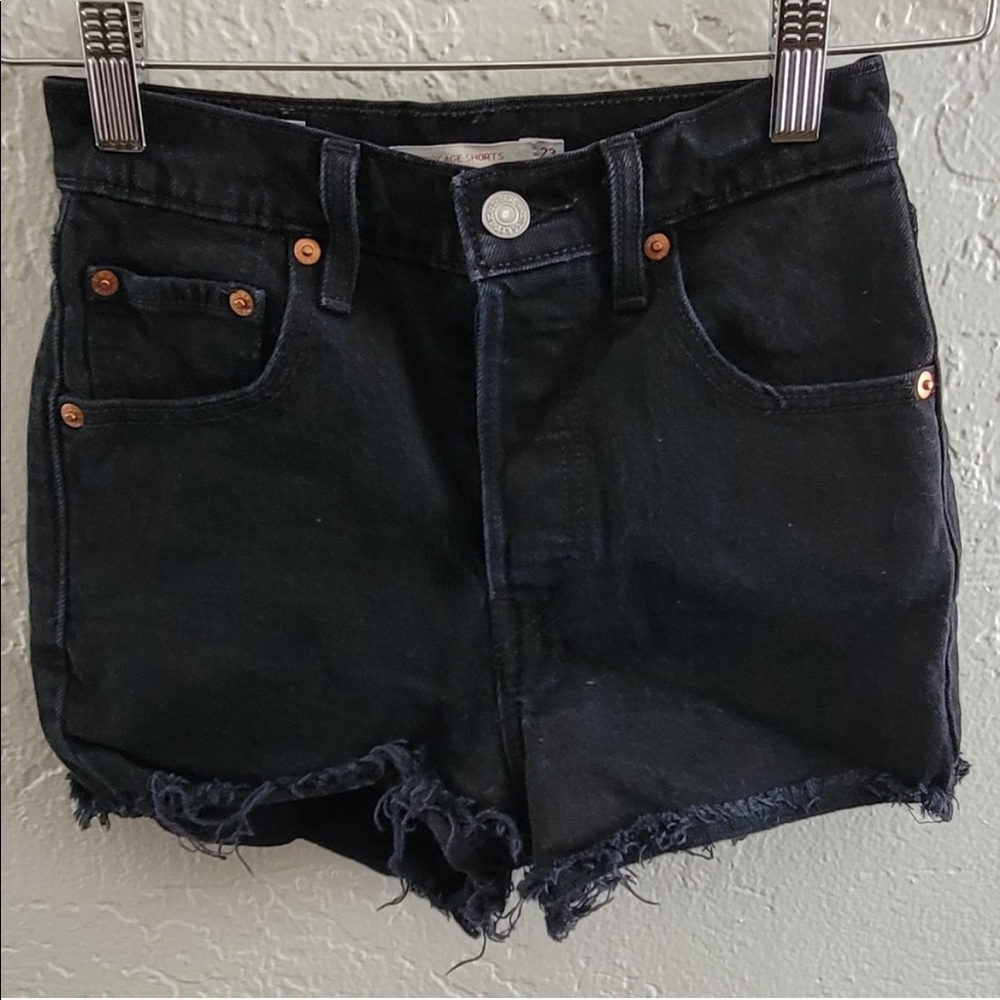 Levi's Black Jean Shorts for Women